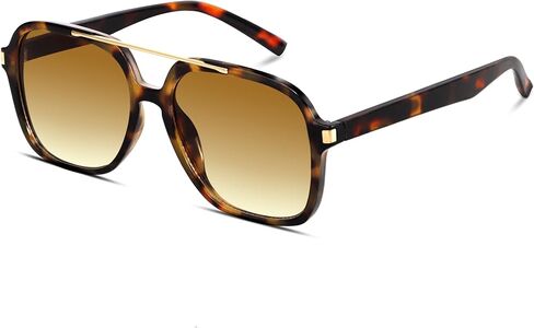 Retro Aviator Sunglasses for Women Men 2026 Square Top Bar Sun Glasses Sunnies 70s Lightweight Shades in Saudi Arabia