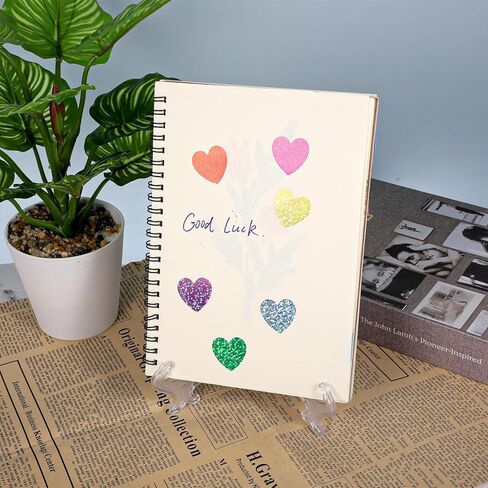 Plate Display Stands, Acrylic Display Stand, 6" Clear Folding Easel Stand, Acrylic Home Decoration Display-Holder for Card, Frame, Picture, Magazine, Book, CD in Saudi Arabia