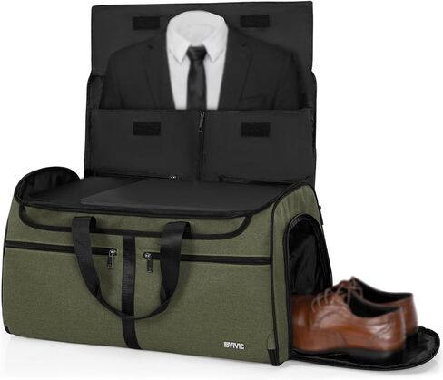 Duffle Garment Bag For Travel Convertible Garment Bag With Shoe Compartment, 2 in 1 Detechable Shoulder Strap Carry On Duffel Bag For Men Women in Saudi Arabia