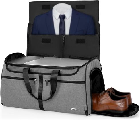 Duffle Garment Bag For Travel Convertible Garment Bag With Shoe Compartment, 2 in 1 Detechable Shoulder Strap Carry On Duffel Bag For Men Women in Saudi Arabia