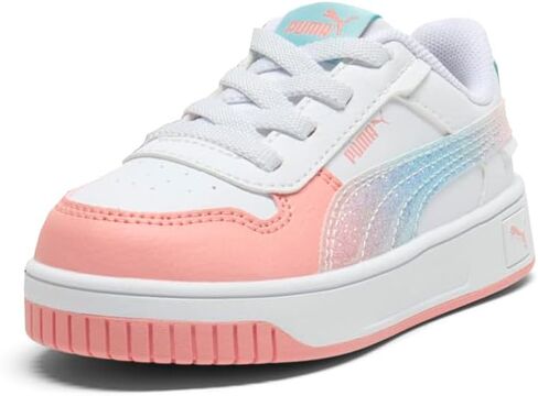 PUMA Kids Girls Carina Street Sparkle Fade Lace Up Sneakers Shoes Casual - White in Kuwait