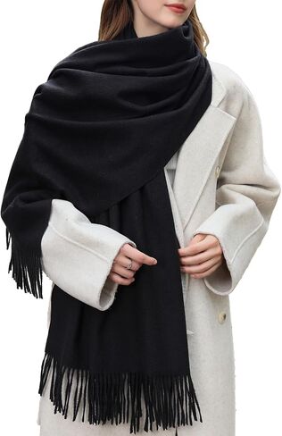 Winter Scarfs for Women Pashmina Shawls Wraps ｜Womens Thicken Shawl Wraps Warm Cozy Cashmere Touch Scarves in Saudi Arabia