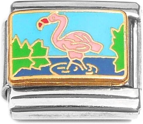 Pink Flamingo Italian Charm in Saudi Arabia
