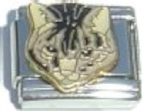 NewCharms Brown and Black Cat Italian Charm in Saudi Arabia