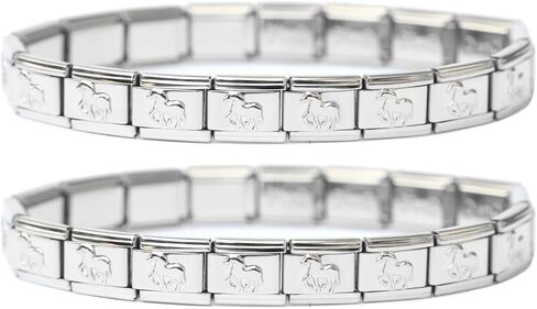 Two (2) of Horse Italian Charm Starter Bracelet in Saudi Arabia