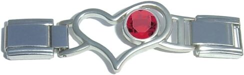 July Heart Connector Italian Charm Set in Saudi Arabia