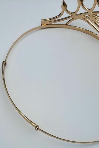 Masonic OES Matron Gold Plated Rhinestones O.E.S Adjustable Crown With Gavel in Saudi Arabia
