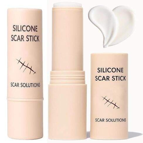 60% Silicone Scar Stick, Skin Scar Solutions for Face and Body, Stick Applicator Manual Massage, with Centella Asiatica Extracts and Vitamin E, Soothing & Gentle for All Skin Scar Types in Saudi Arabia