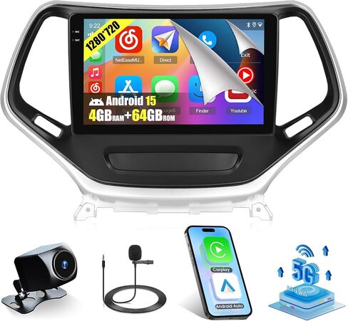 Roinvou 2+64G Android 9 "Radio Touchscreen For Fored Fusion Mondeo 2013 2014 2015 2015 2017 2018 مع Carplay Wirroid Auto WiFi Bluetooth GPS Navigation FM RDS in Saudi Arabia