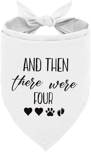 Baby Announcement Dog Bandana, Navy Dog Bandana, Dog Baby Announcement Gender Reveal Announcement Photo, and Then There were Four Dog Bandana, New Baby Gift, Pregnancy Gift (F21) in Saudi Arabia