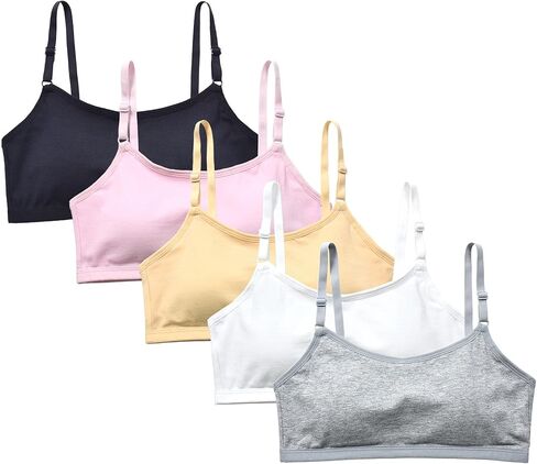 مجموعة حمالات صدر مبطنة للتدريب للفتيات والمراهقات من سن 10 إلى 12 و12 إلى 14 سنة 30A 32A in Kuwait