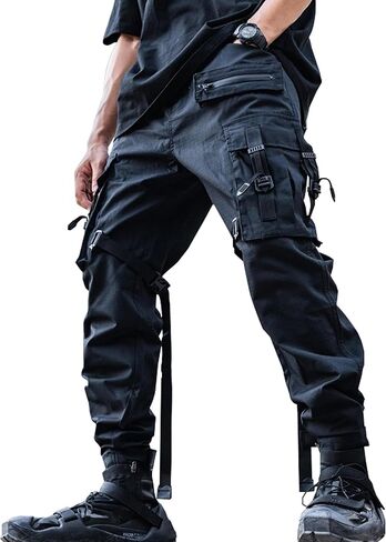 Tech Pants Men Tactical Pants Men Black Cargo Pants for Men Baggy Men'S Pants Mens Elastic Waist Pants Mens Pants in Saudi Arabia