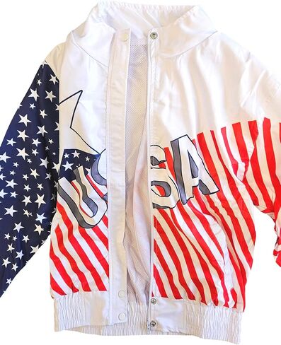 My Party Shirt 1992 American Basketball Team Jacket - Stars & Stripes Warm Up Windbreaker 90s Style Sports Costume Flag Gift in Saudi Arabia