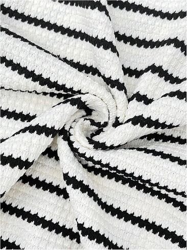 SweatyRocks Women's Maternity Striped Long Sleeve Shirts Fall Crew Neck Loose Pullover Tops in Saudi Arabia