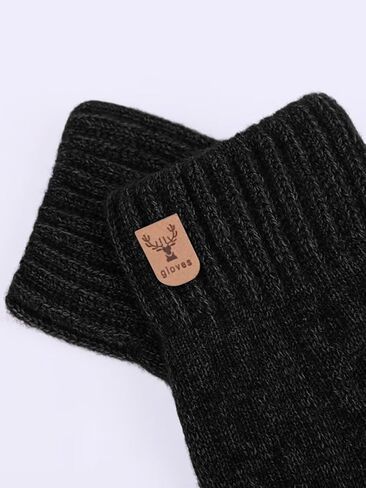 Men's Thermal Fleece Lined Winter Gloves - Thermal Knit Touchscreen Gloves for Cold Weather in Saudi Arabia