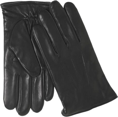 Fratelli Orsini Winter Gloves Giovanni Black for Men - Lambskin Leather Gloves with cashmere lining - color Black in Saudi Arabia