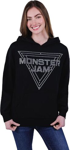 Monster Jam Girls Fleece Drop Shoulder Pullover Hoodie Toddler to Adult in Saudi Arabia