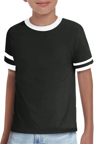 ZDC Boys Short Sleeve T Shirts 2026 Kids Summer Crewneck Color Block Tops Fashion Tees 5-14 Years in Saudi Arabia