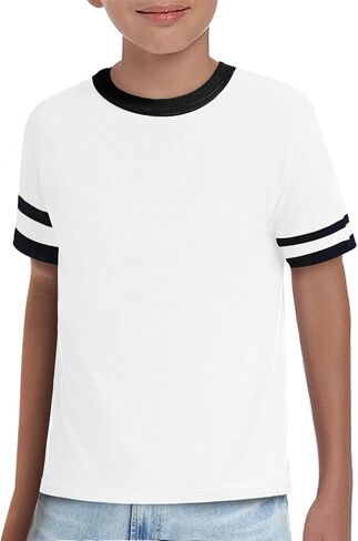 ZDC Boys Short Sleeve T Shirts 2026 Kids Summer Crewneck Color Block Tops Fashion Tees 5-14 Years in Saudi Arabia