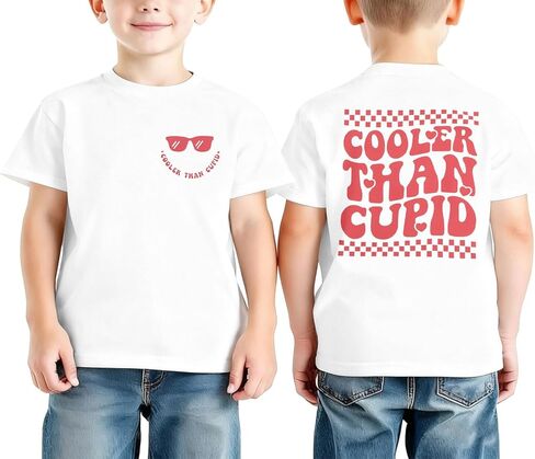 Boys Valentines Day T-Shirt Kids Mr. Steal Your Heart Tshirt Toddler Funny Short Sleeve Crewneck Tee Tops 2-8 Years in Saudi Arabia