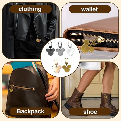 Mixed Color Cartoon Mouse Zipper Pull 25pcs with Storage Box,Small Keychain for BagsBackpacks & Travel (25) in Kuwait