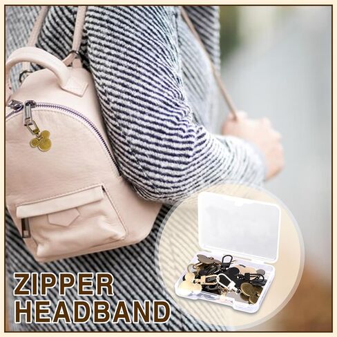 Mixed Color Cartoon Mouse Zipper Pull 25pcs with Storage Box,Small Keychain for BagsBackpacks & Travel (25) in Kuwait