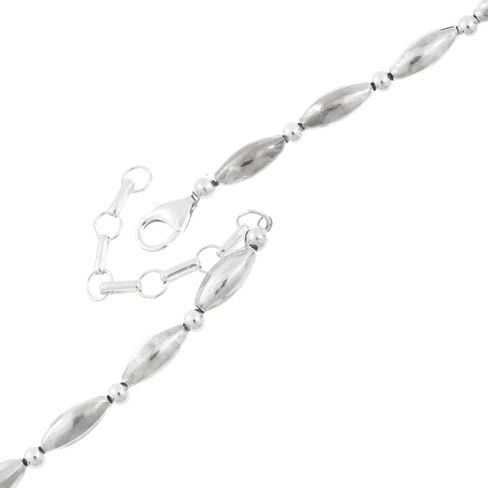 عقد من الخرز الفضي المرجاني المرجاني نافاجو مع البطيخ الاسترليني عالي اللمعان والخرز المخدد والمستدير 0085 in Kuwait