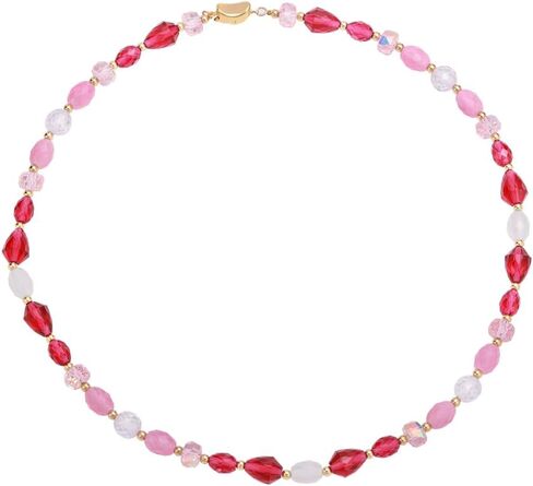 Healing Crystal Necklace for Women Spiritual Zircon Beads Handmade Gemstone Crystals Stones Beaded Adjustable Necklaces Jewelry Box in Saudi Arabia