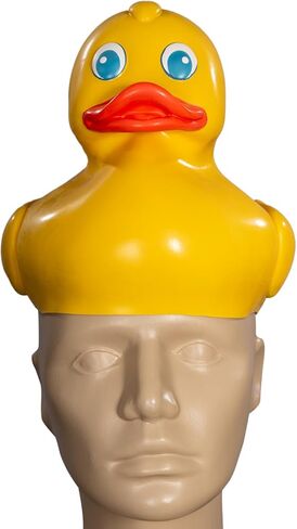 Classic Yellow Rubber Duck Costume Hat Halloween Accessory Adult Duck Head Design 21-Inch Size in Saudi Arabia
