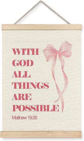 XUNLURY Glitter Pink Christian Poster Hanger Frame, God Is Within Her She Will Not Fail Bible Verse Canvas Wall Art, Religious Wall Decor for Home Office Girls Room Dorm, 12x16 Inch in Saudi Arabia