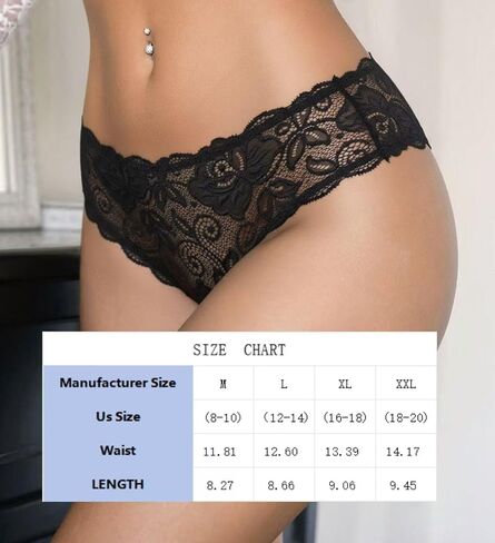 6 PCS Women Lace Mesh Low Rise Bikini Panties, Soft Stretch Underwear, Breathable Stretch Hipster in Saudi Arabia