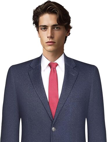 Men's Classic Fit 2 Button Knit Stretch Blazer Sport Coat – Business Casual Jacket for Office Travel Events in Saudi Arabia