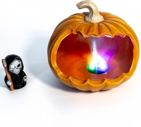 صانع رذاذ اليقطين للهالوين مزود بمنفذ USB لديكور جمجمة مضاء لتزيين سطح الطاولة في الأماكن المغلقة ومرطب رذاذ ضباب الاسكواش المخيف لدعائم الحفلات in Saudi Arabia
