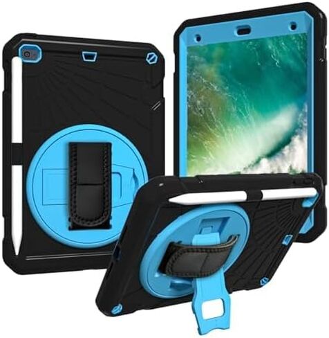 حالة لـ iPad Mini 5/4 مع واقي الشاشة ، حامل القلم الرصاص [360 حزام يدوي دوار] والوقوف ، حالة مقاومة للمنزل لجيل iPad Mini 5/4th 7.9 بوصة (أسود) in Kuwait