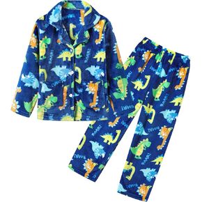 Umeyda Boys Fleece Pajamas Set Flannel Fuzzy 2 Piece Outfits Pants Sets in Saudi Arabia