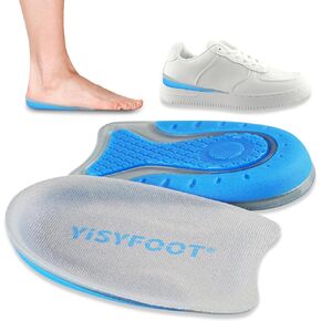 أكواب الكعب لتخفيف آلام الكعب، وسادات الكعب الهلامية لامتصاص الصدمات، وحشوات الأحذية لالتهاب وتر العرقوب، ومهمازات العظام، وراحة النساء والرجال (أزرق، كبير) in Kuwait