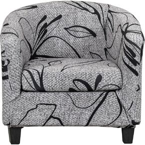CRFATOP 2 Piece Club Chair Slipcover Stretch Barrel Chair Covers Solid Tub Chair Slipcovers Soft Armchair Covers Removable Furniture Protector Arm Chair Cover for Living Room,39 in Kuwait