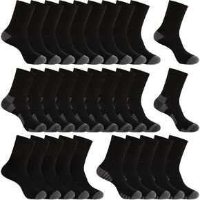 30 Pairs of Thin Crew Socks for Men & Women - Breathable Casual Socks in Bulk Wholesale Value Classical Pack in Saudi Arabia
