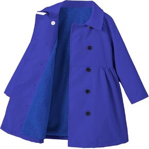 SOLY HUX Toddler Girl's Double Breasted Long Sleeve Trench Coat Teddy Lined Outerwear Winter Pea Coats in Kuwait