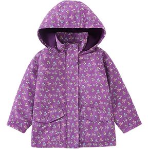 Girls Toddler Heavyweight Hooded Coat Print Jacket for Girls' Kids in Kuwait
