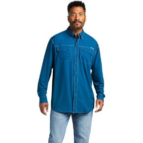Ariat Mens 10039580 Teal L/S Ventek Outbound Shirt XL Green in Saudi Arabia