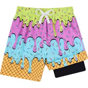 ملابس سباحة للأولاد مع بطانة ضاغطة، بدلة استحمام كاجوال للأطفال من عمر 6 إلى 18 عامًا in Kuwait