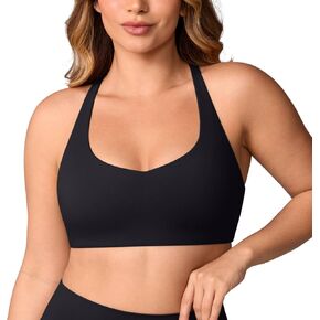 حمالة صدر رياضية من Hugcurve قابلة للتعديل بظهر متقاطع للنساء، برقبة على شكل V، مبطنة من الخلف، لتمارين اليوغا in Kuwait