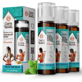رذاذ تخفيف الآلام بالمنثول من جوروناندا مع المغنيسيوم - 10.5% رذاذ منثول منعش للتهدئة والإغاثة المستهدفة - 2 أونصة in Kuwait