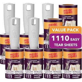 Lint Rollers for Pet Hair Extra Sticky, 550 Sheets Mega Value Set Lint Roller with 2 Upgraded Handles, 5 Rollers Portable Pet Lint Remover for Clothes, Furniture, Carpet, Dog & Cat Hair Removal in Saudi Arabia
