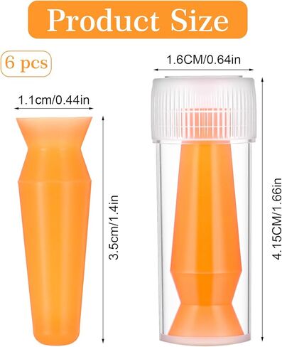 6 عبوات من أدوات وضع العدسات اللاصقة بدون تهوية، أداة إدخال العدسات الصلبة للعدسات الصلبة/RGP، والعدسات الصلبة والعيون الاصطناعية، حاوية فردية، مطورة بحقيبة سفر بلاستيكية in Kuwait