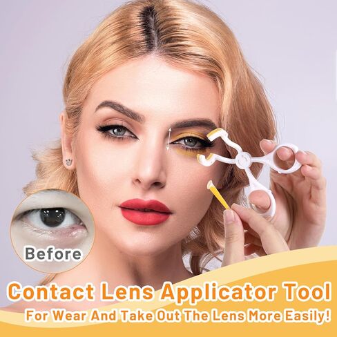 أداة وضع العدسات اللاصقة، أداة توزيع العدسات اللاصقة مع إدخال/مزيل مساعد العدسات اللاصقة، ملاقط، فتاحة العين لأداة توزيع العدسات اللاصقة الناعمة in Kuwait