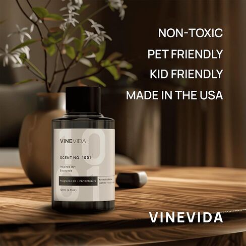 VINEVIDA [4 أوقية] مستوحاة من: Lime Basil Mandarin؛ إعادة تعبئة زيت الناشر | زيت ناشر رائحة ممتاز للمنزل | عطر غير سام in Kuwait
