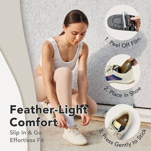 Heel Cups for Heel Pain Relief, 1/2'' Leg Length Discrepency Heel Lift Inserts, Plantar Fasciitis Heel Cushion Inserts (Size M (Women's 4-9 | Men's 5.5-8)) in Saudi Arabia