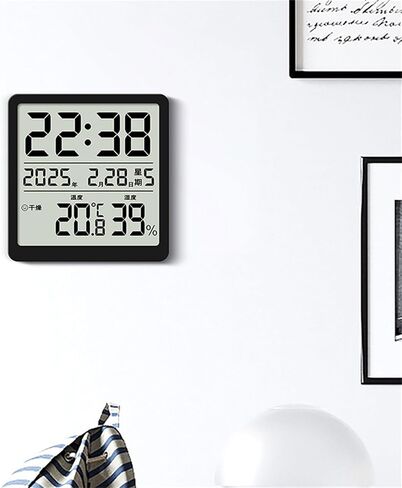 PANGBOER Thin Designs LCD Screen Digital Clock with Multifunctional Display Battery Operated Temperature and Humidity Clock with LCD Display in Saudi Arabia